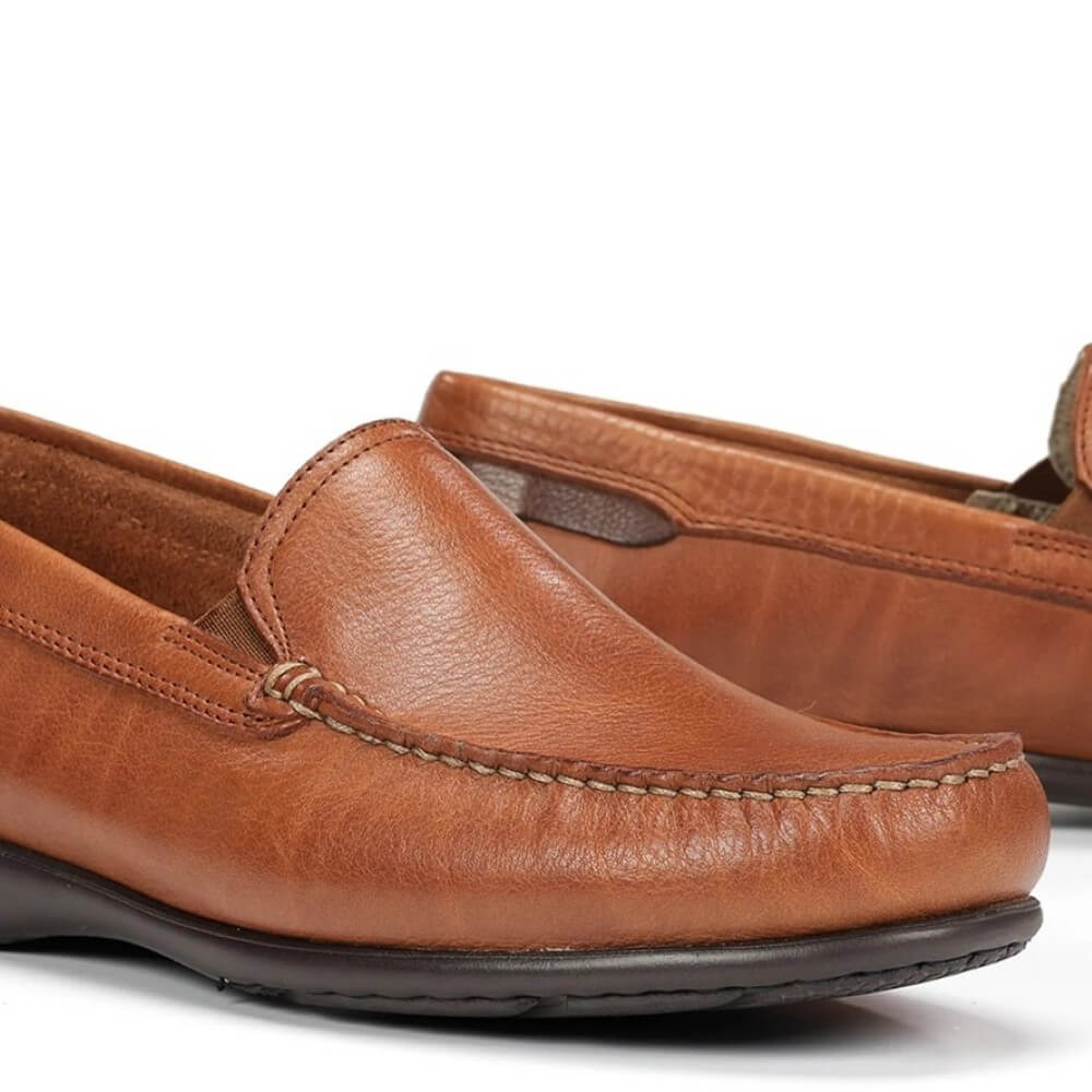 Fluchos Orion 8682 Leather Slip-on Loafer Tan