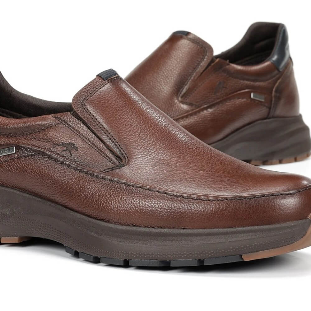 Fluchos Triton F2064 Waterproof Leather Slip-on Nut Brown