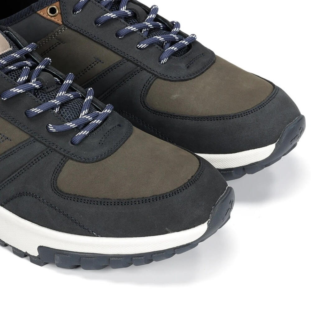 Fluchos Arion F2013 Leather Trainer Navy