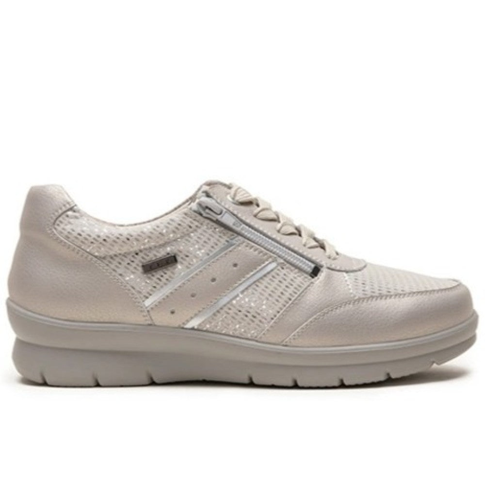 G Comfort Beige sneaker with a white background