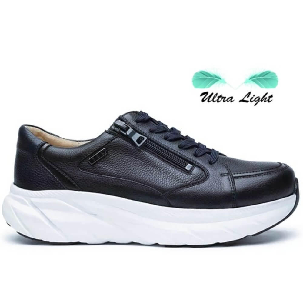 G Comfort Navy ultra-light sneaker on a white background with 'Ultra Light' branding.