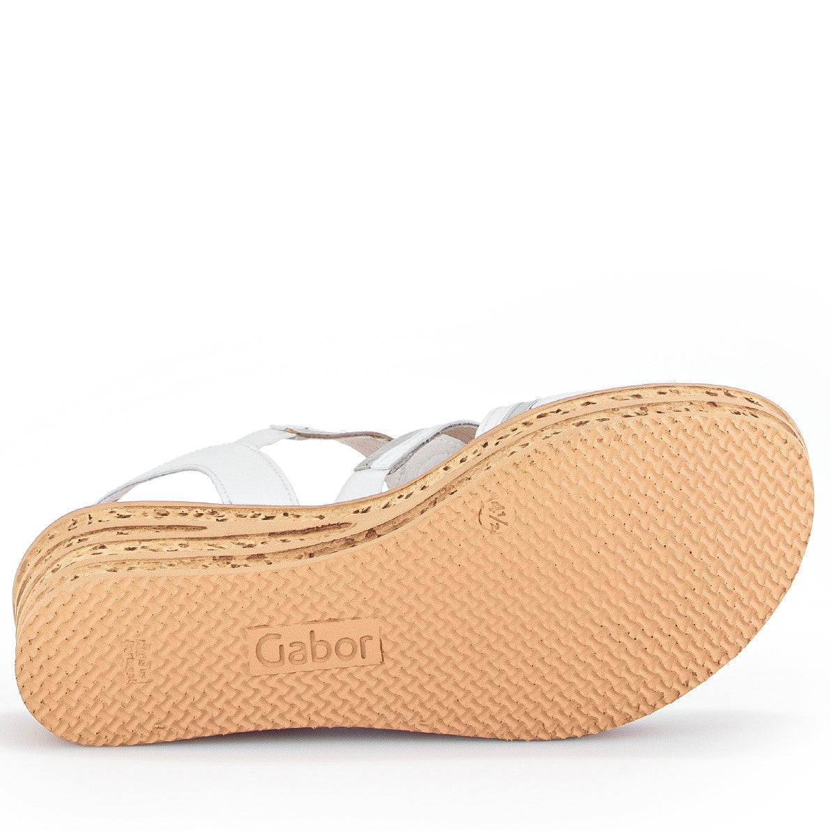 Gabor 44.655 Trish Platform Sandal-WHITE SILVER