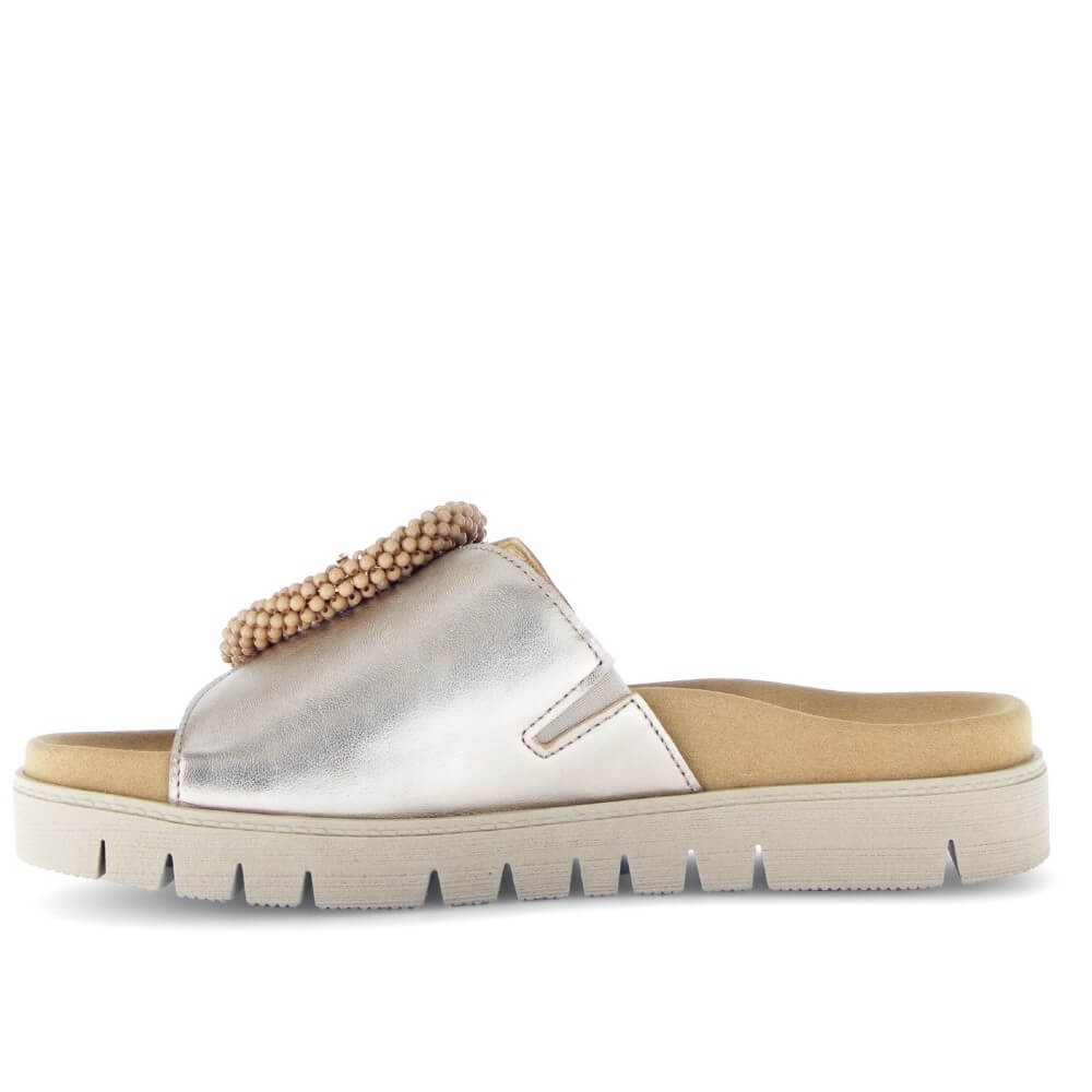 Gabor 83.745 Everly Mule Leather Sandal Gold