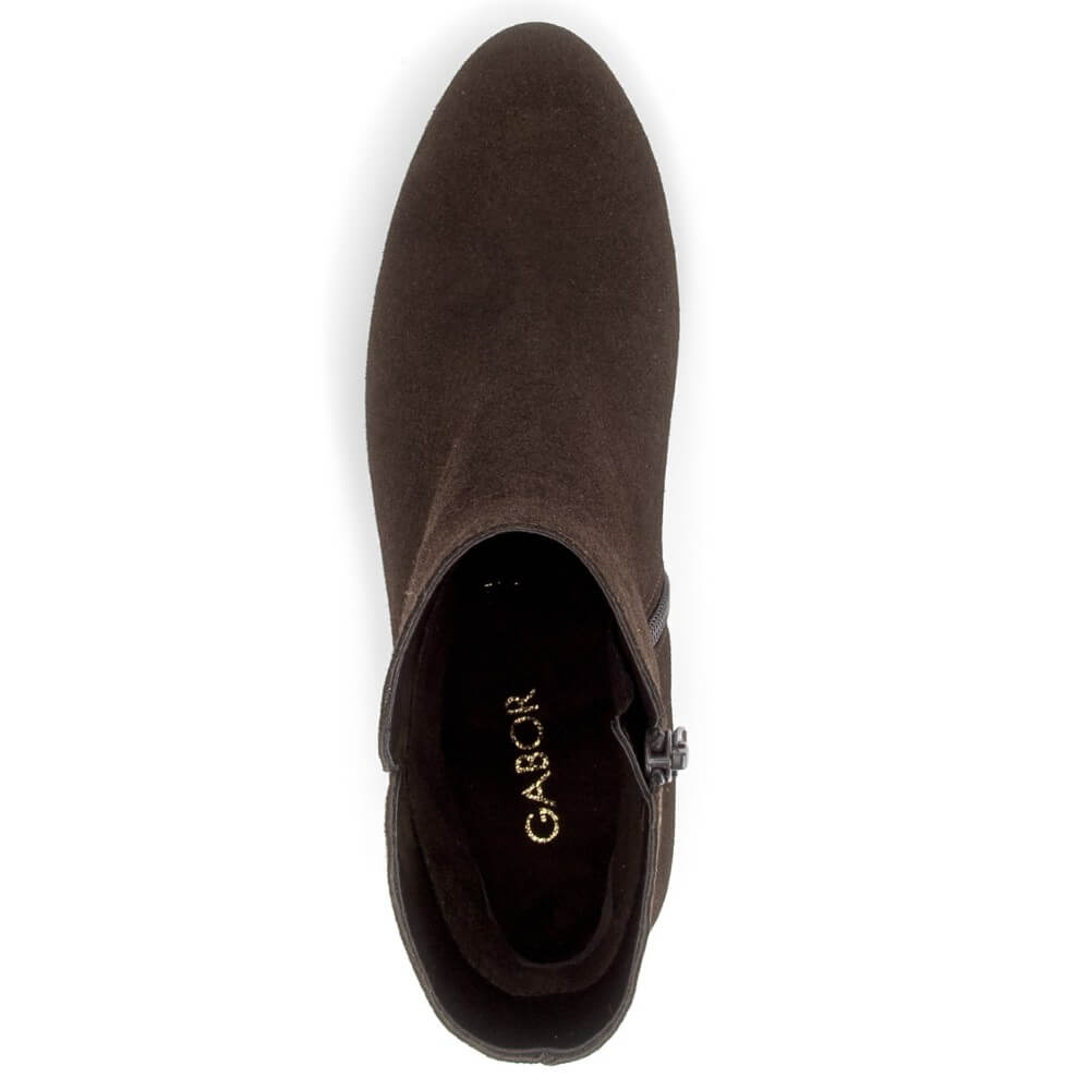 Gabor Abbey 8036.01 Mocca Brown Suede Ankle Boots