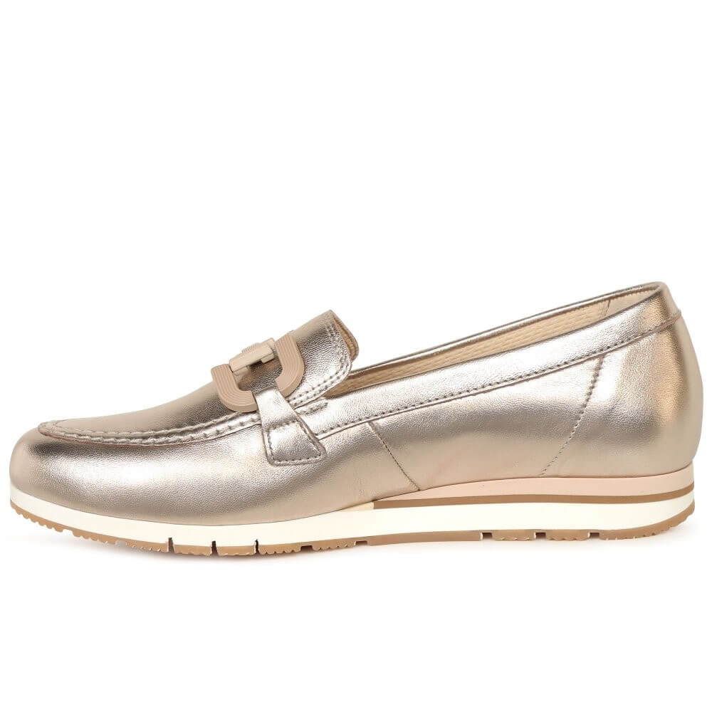 Gabor Baby 82.416 Leather Loafer Gold Puder Metallic