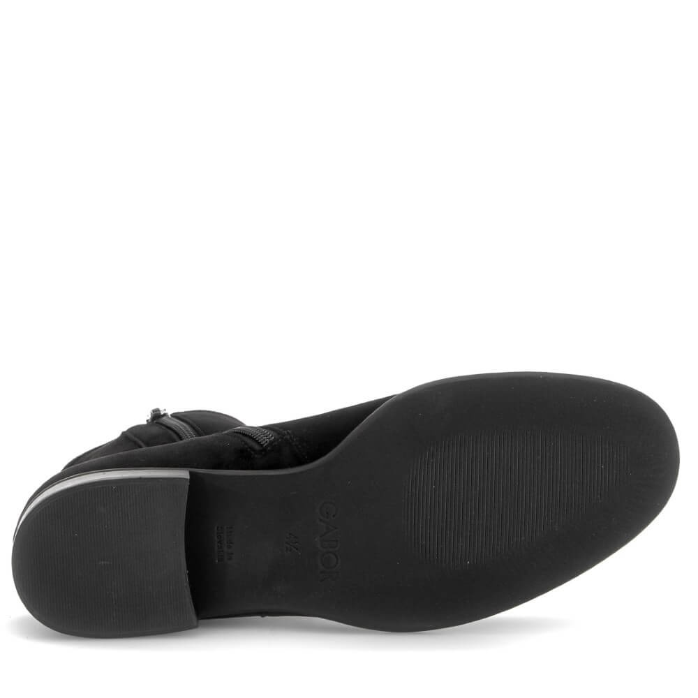 Gabor Barcelona 8035.05 Black Suede Ankle Boot