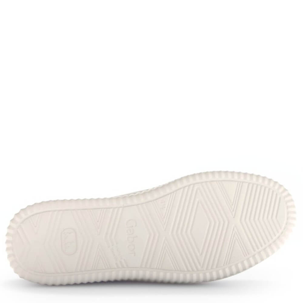 Gabor Bloomer 86.408 Wide K-Fit Leather Lace-up Off White Leopard