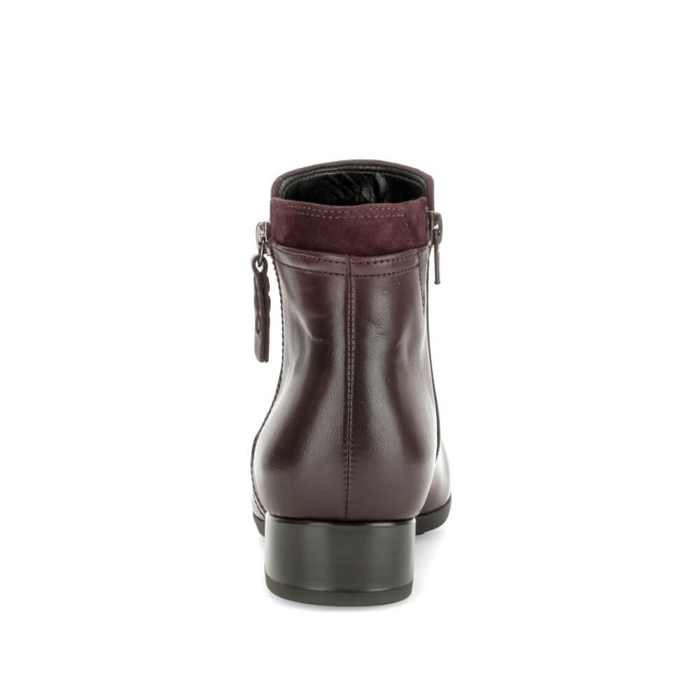 Gabor Briano 8031.02 Bordeaux Leather H-Fit Ankle Boot