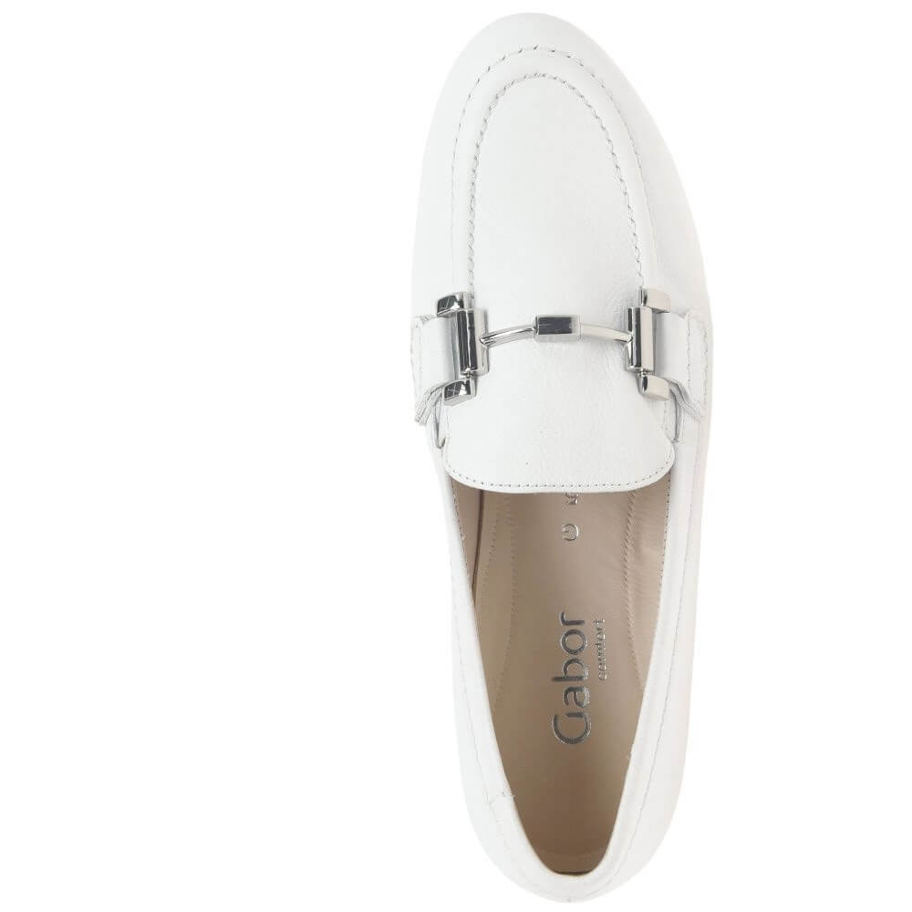 Gabor Destiny Leather Loafer 42.432 -WHITE