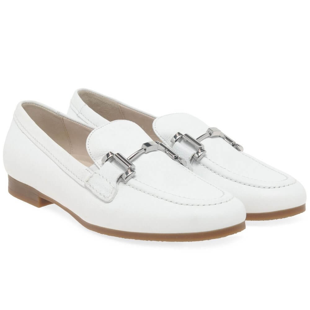Gabor Destiny Leather Loafer 42.432 -WHITE