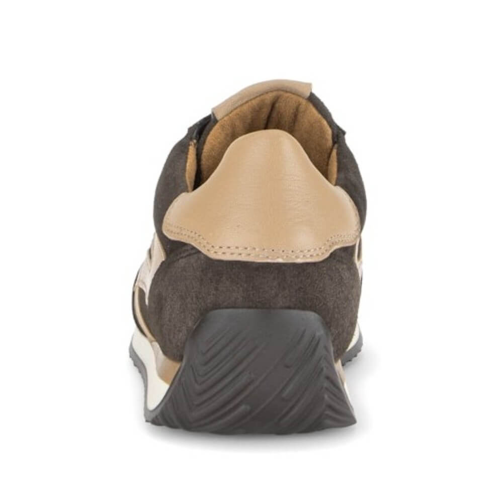 Gabor Globe 6032.01 H Fit Leather Trainer Mocca Brown Suede