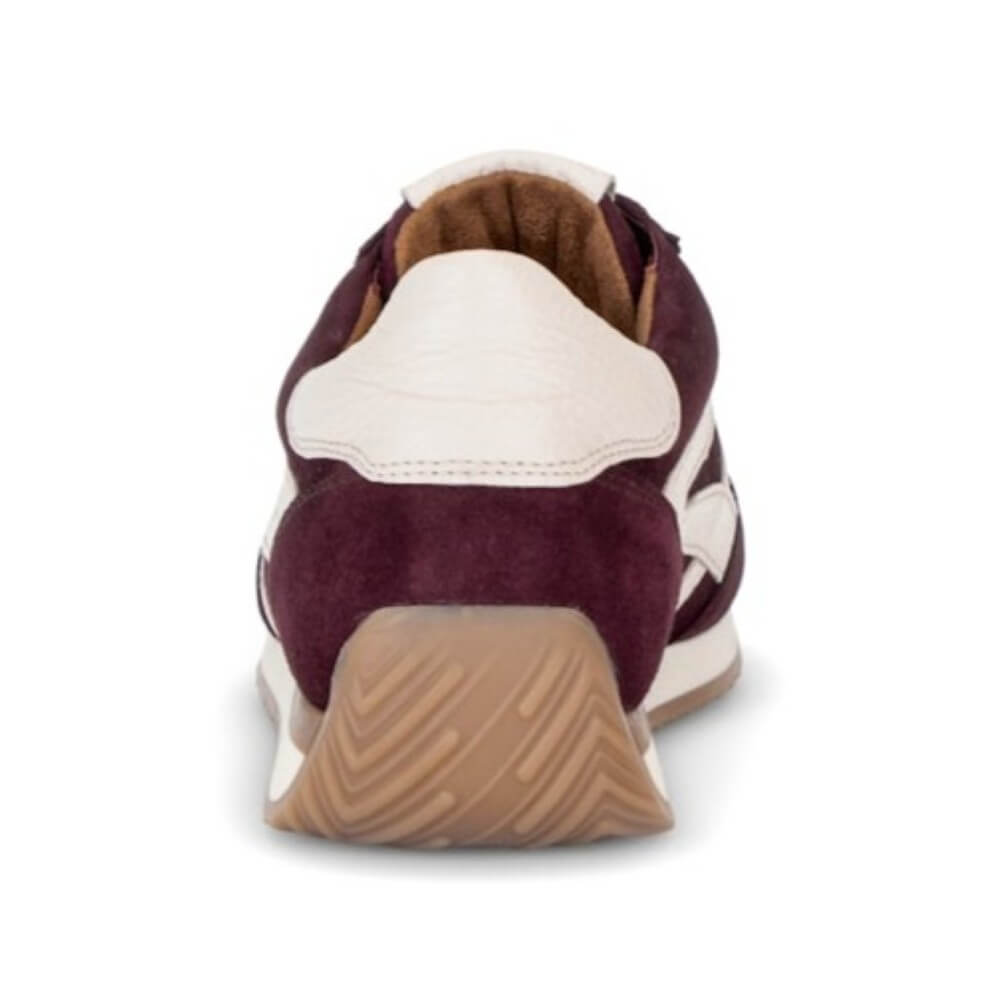 Gabor Globe 6032.01 H Fit Leather Trainer Mulberry Suede
