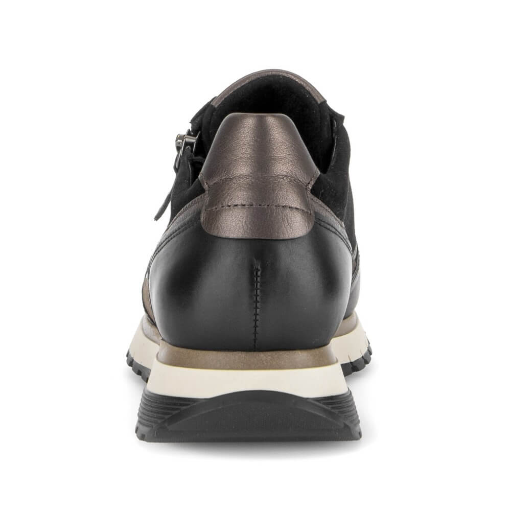 Gabor Hollywell 6029.01 Black Multi Leather Trainer
