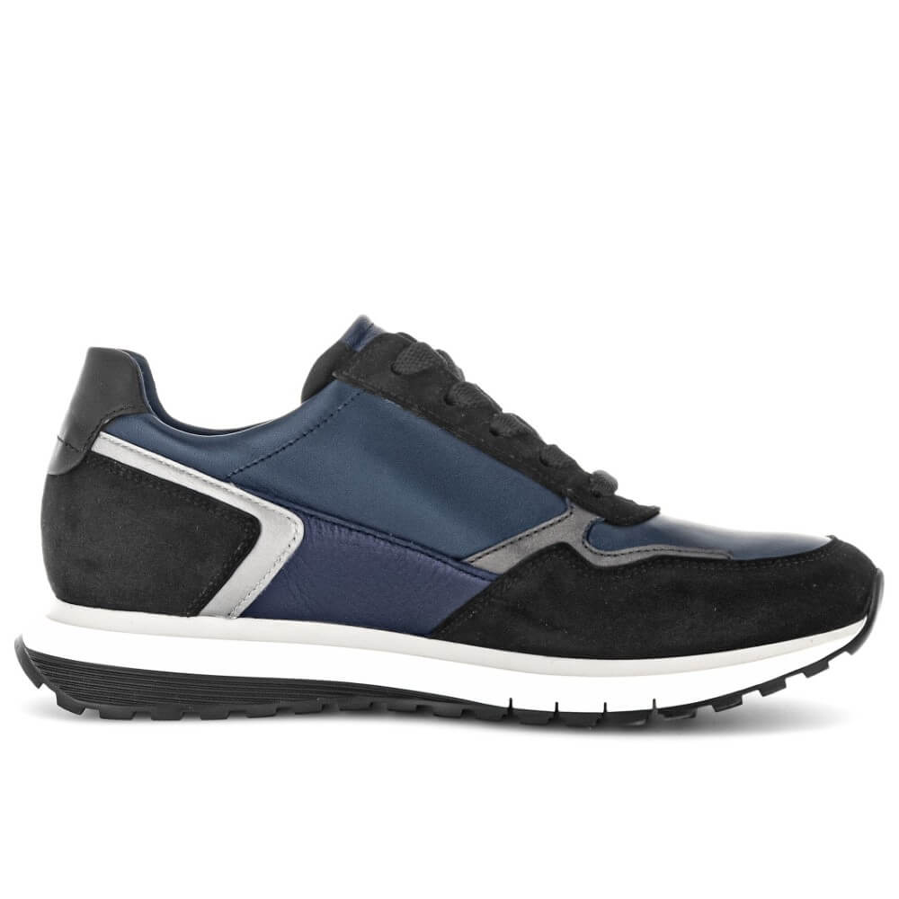 Blue and black sneaker with white sole on a white background Gabor Hollywell H Fit Laced 76.378