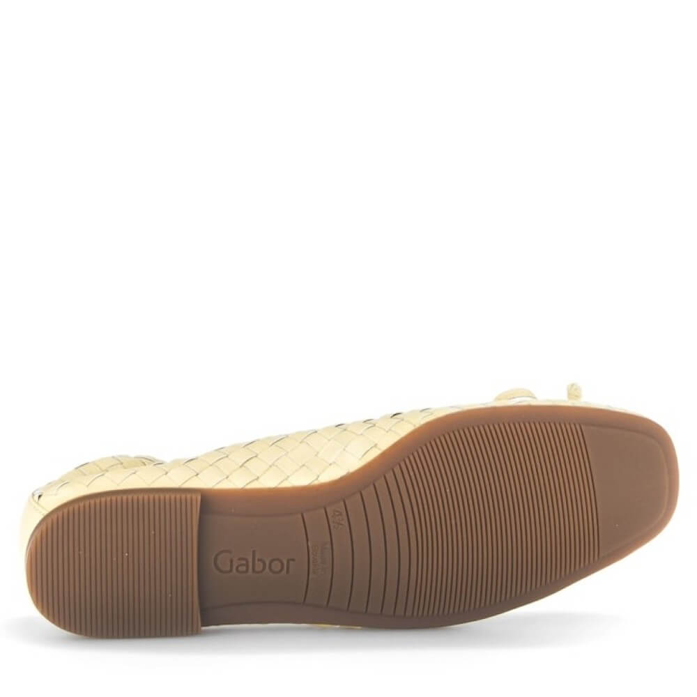 Gabor Jacinta 84.145 Leather Ballerinas Yellow