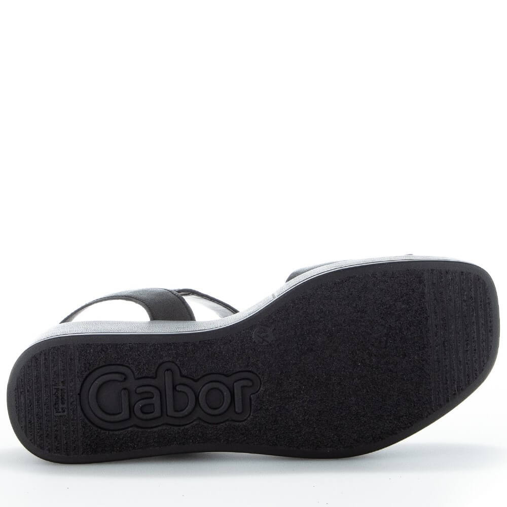 Gabor 44.531 Jasy Platform Sandal-BLACK