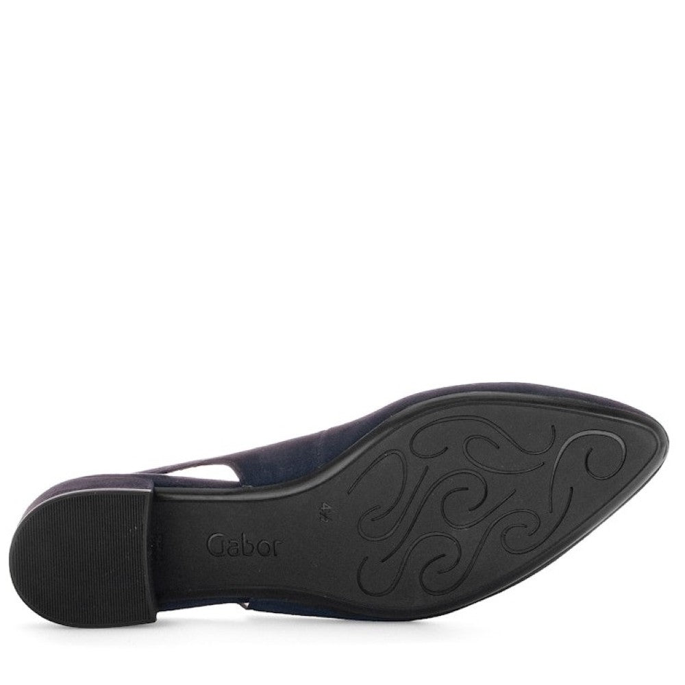 Gabor Mack 81.520 Suede Slingback Navy