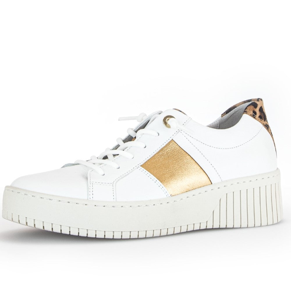Gabor Seconda 43.232 Laceup-WHITE GOLD