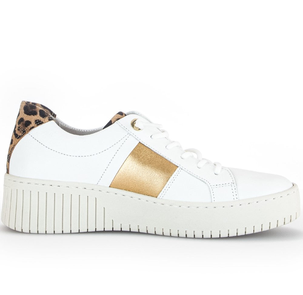 Gabor Seconda 43.232 Laceup-WHITE GOLD