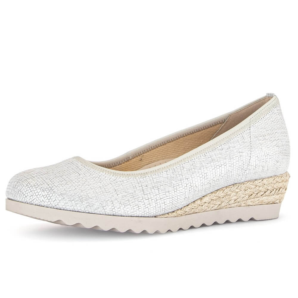 Gabor Epworth Wedge 62.641 GABOR-WHITE GOLD