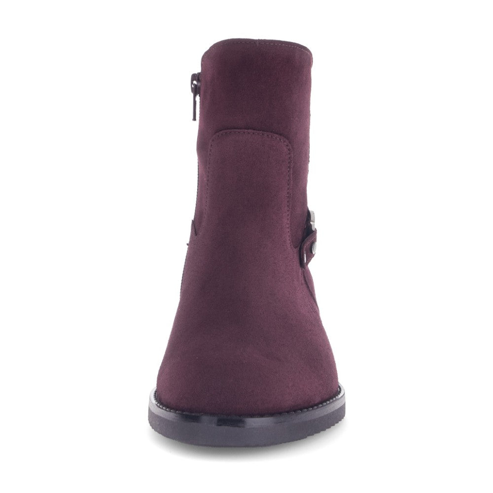 Gabor Acception 75.513 Suede Ankle Boot Mulberry