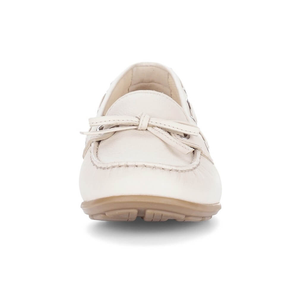 White loafer shoe on a white background