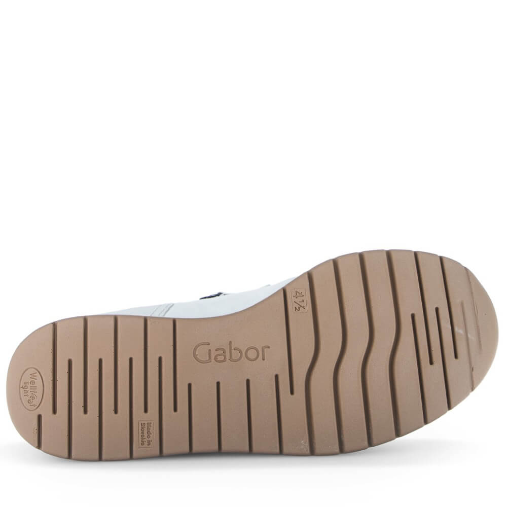 Gabor Falcon 86.307 Wide K Fit Lace-up White Silver