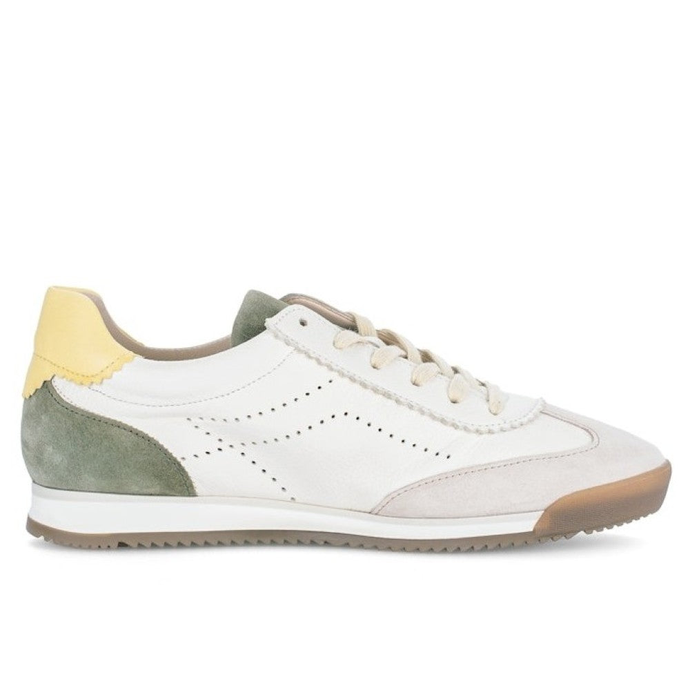 Gabor Retro Sneaker Off-white Multi Colour