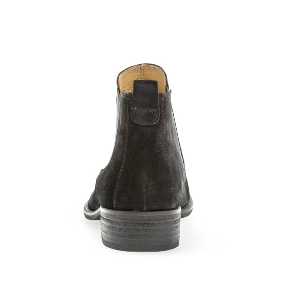 Gabor 51.640 Zodiac Chelsea Boots-BLACK SUEDE