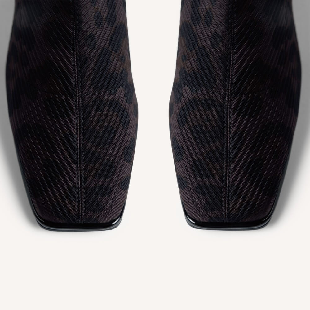 Gioseppo 80794 Black Leopard Print Ankle Boot