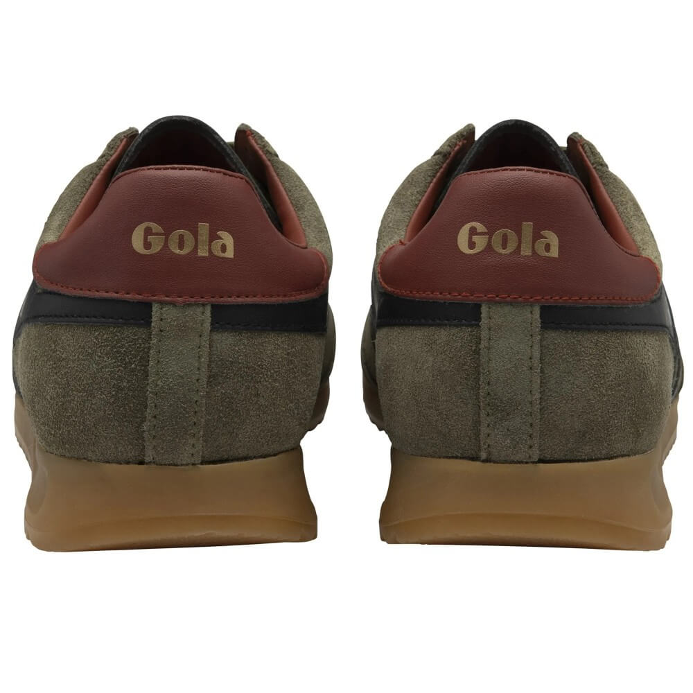 Gola Classics Men's Torpedo Trainers Khaki/Black/Rust