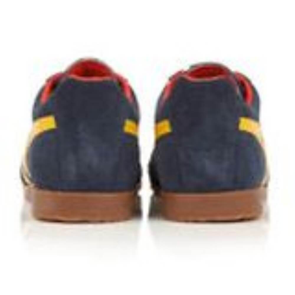 Gola Harrier Suede Trainer Navy Sun Red
