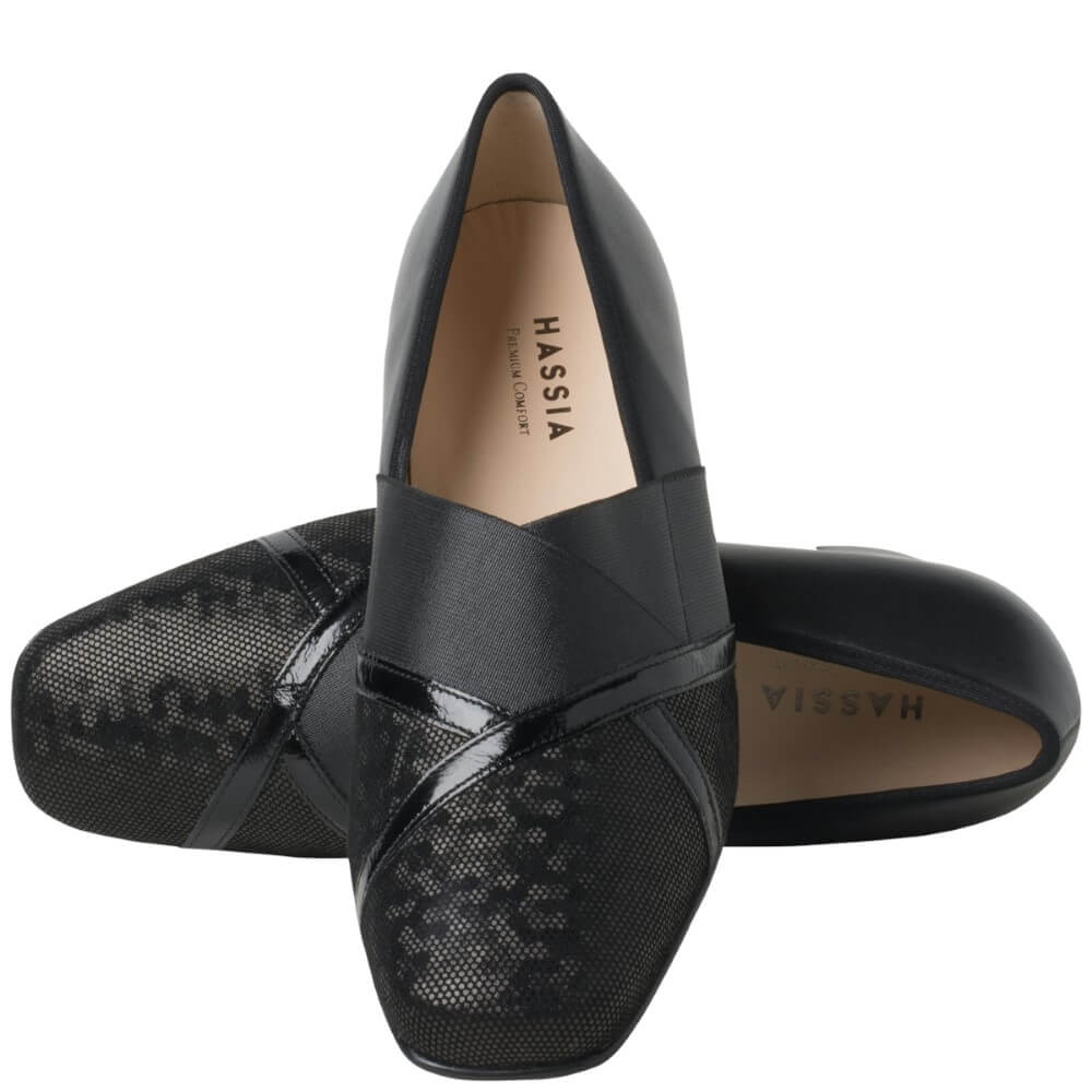 Hassia 8-30 3336 Evelyn Extra Wide J-Fit-BLACK