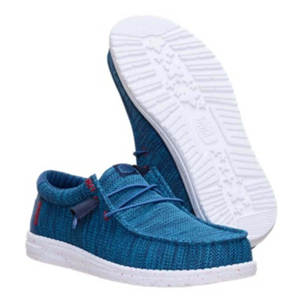 HeyDude Wally Stretch Sox 41898 Ensign Blue Multi