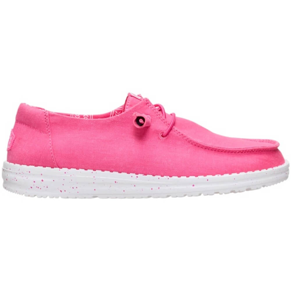 HeyDude Pink Canvas shoe