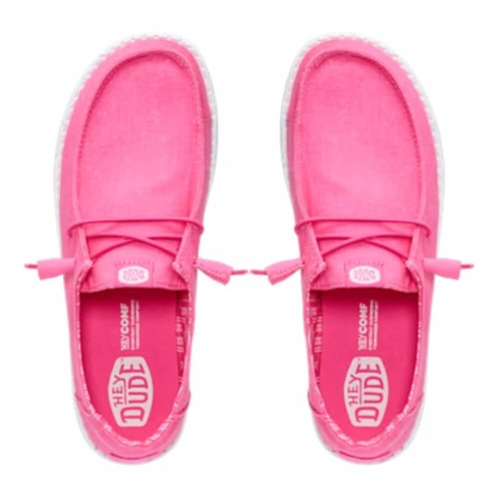 HeyDude Pink Canvas shoes