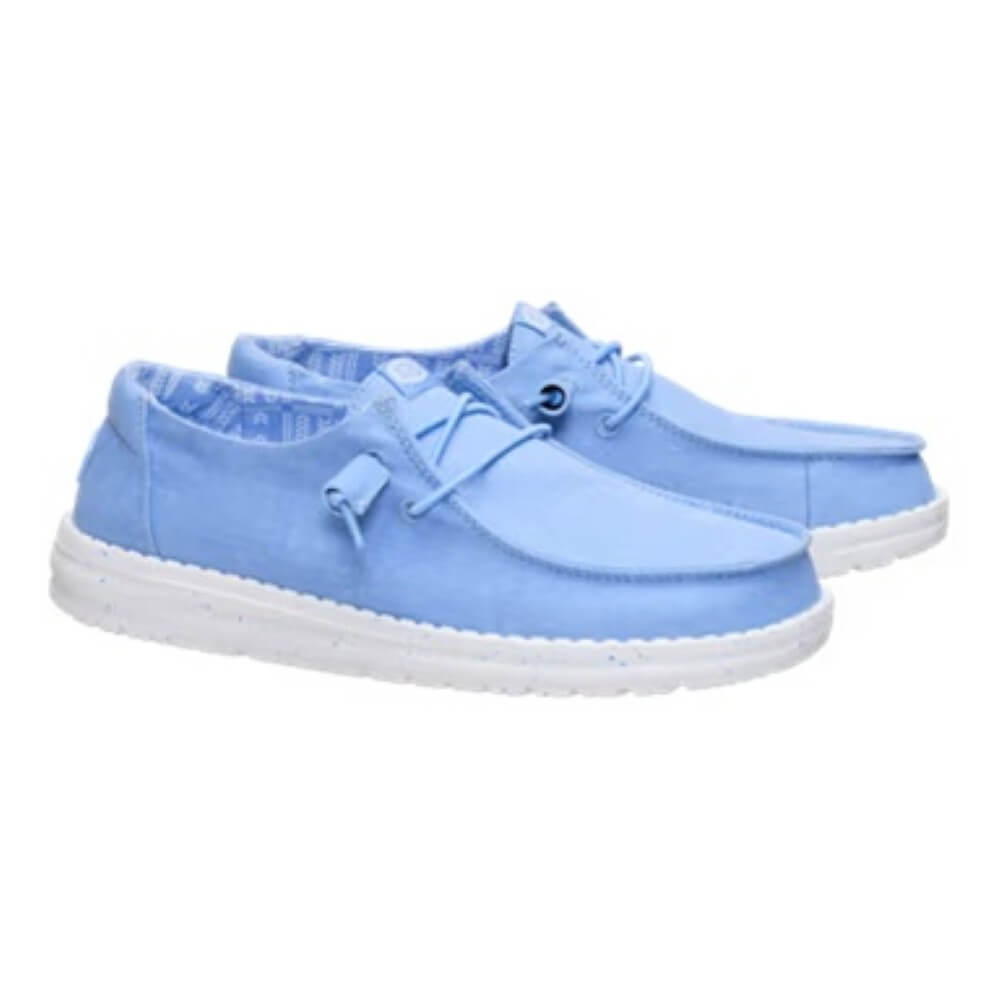 Blue HeyDude Canvas shoes