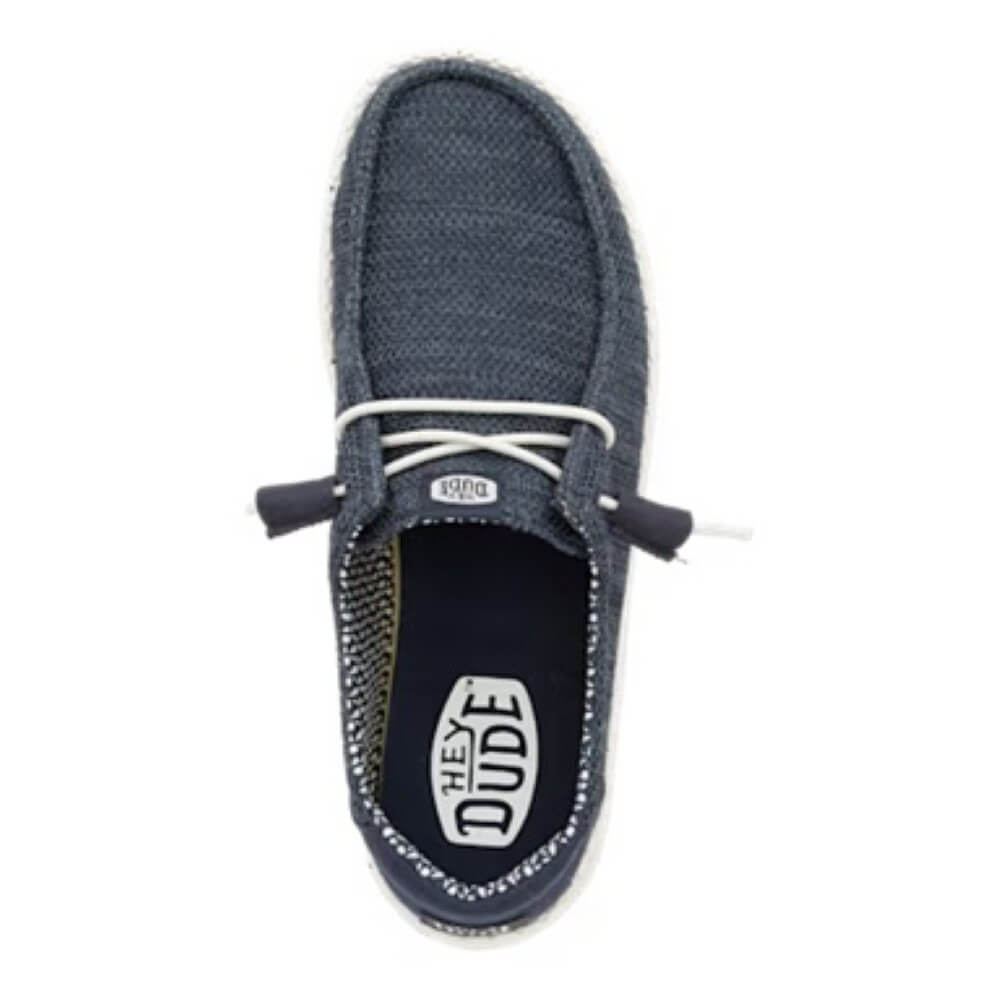 HeyDude Navy Canvas shoes