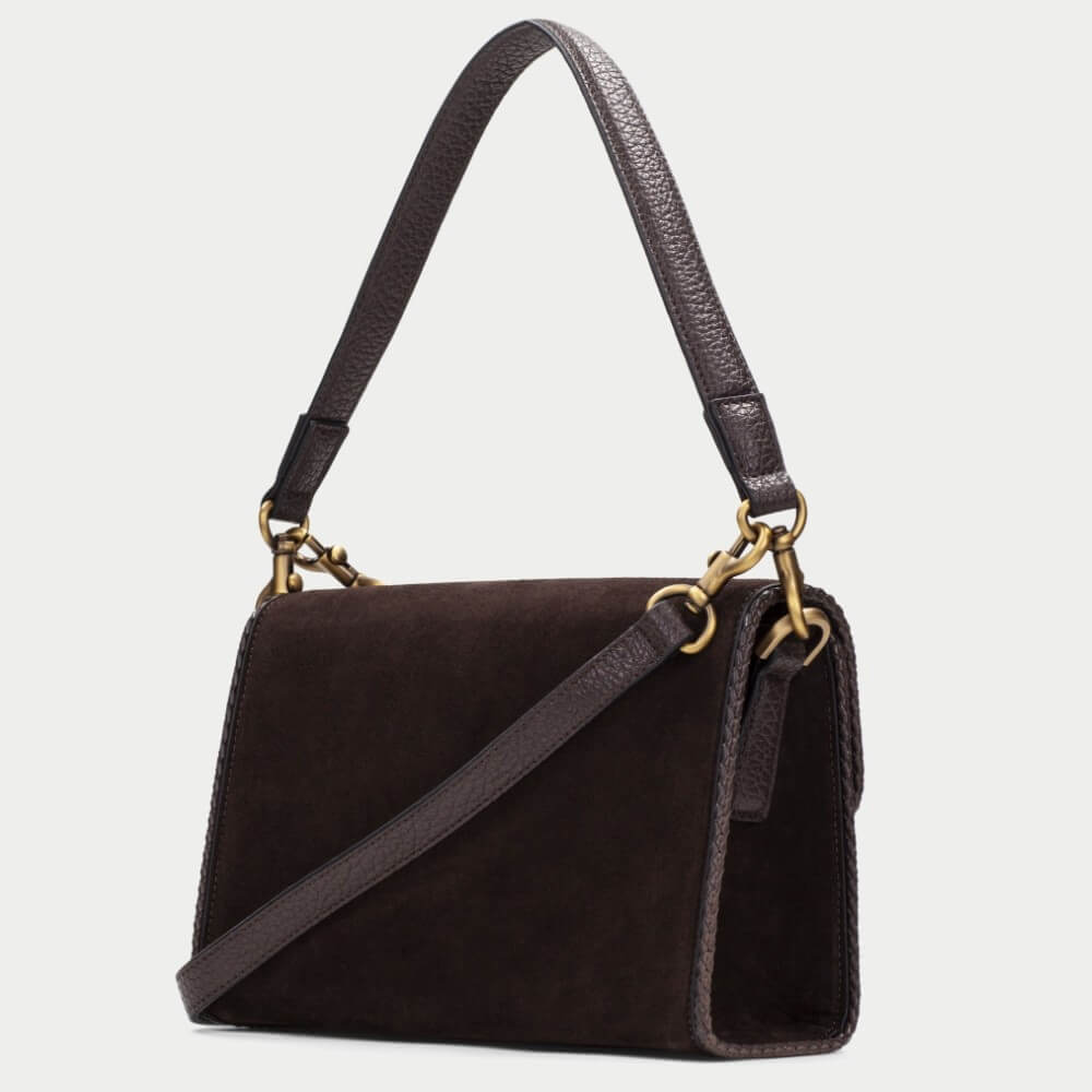 Hispanitas BI264945 Espresso Brown Shoulder Bag
