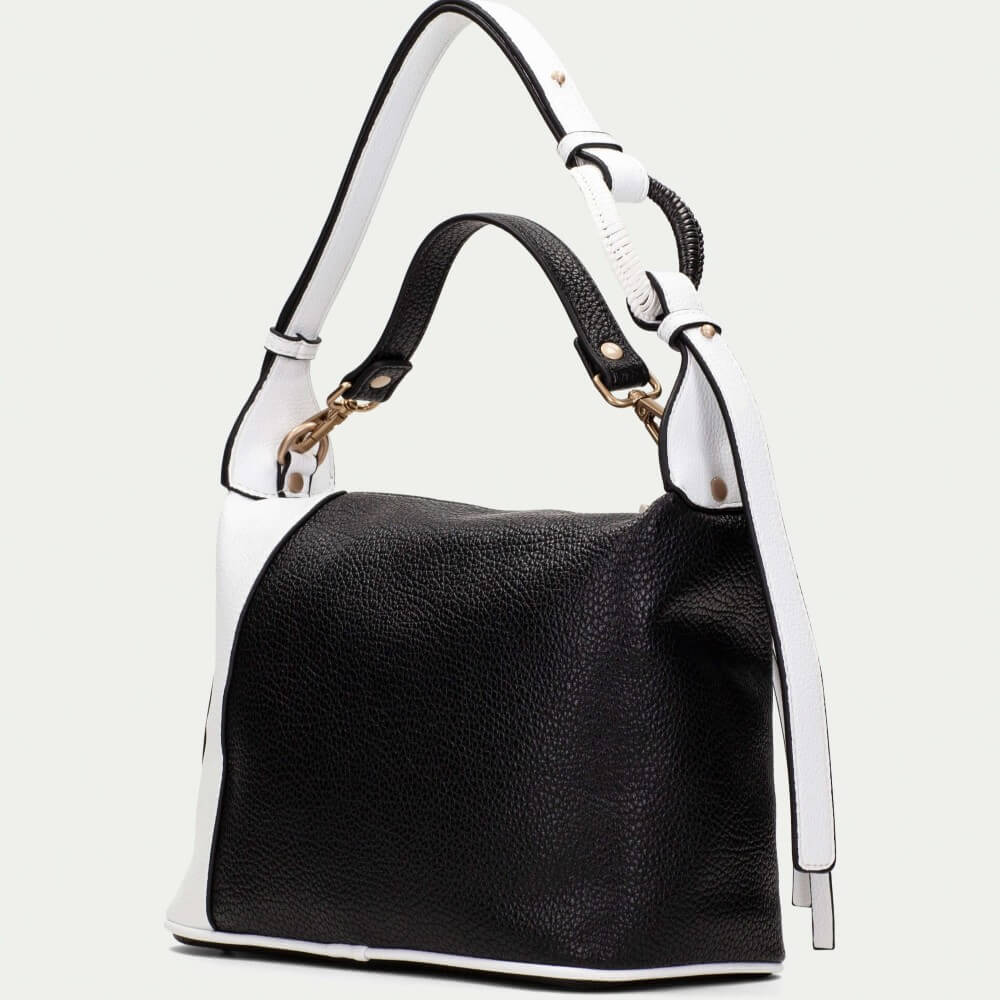 Hispanitas Shoulder Bag BV253970 Black & White