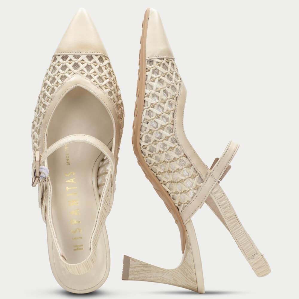 Hispanitas Giorgia RHV264671 Slingback Butter Leather and Raffia