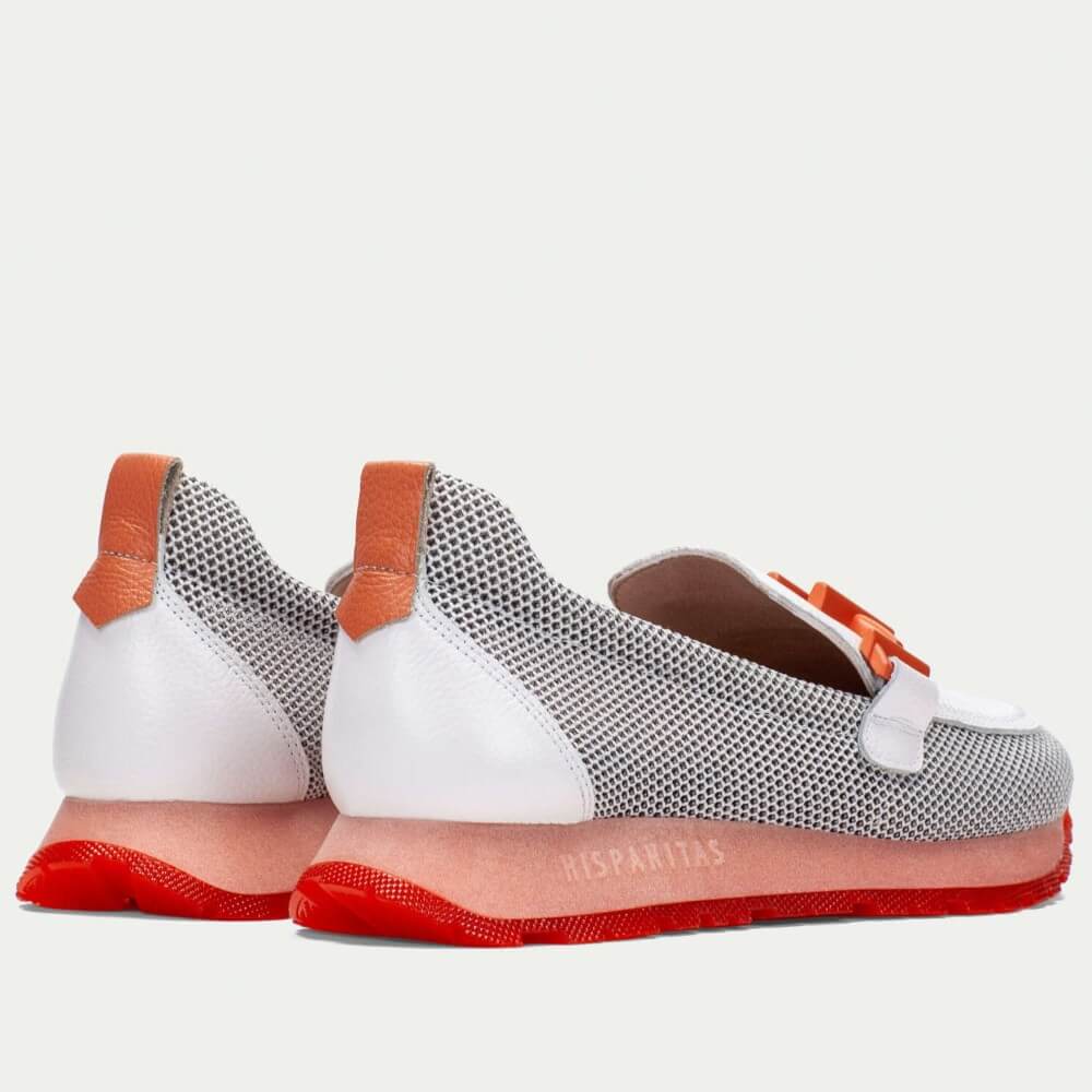 Hispanitas HV253919 Sport Moccasin Loafers White Coral