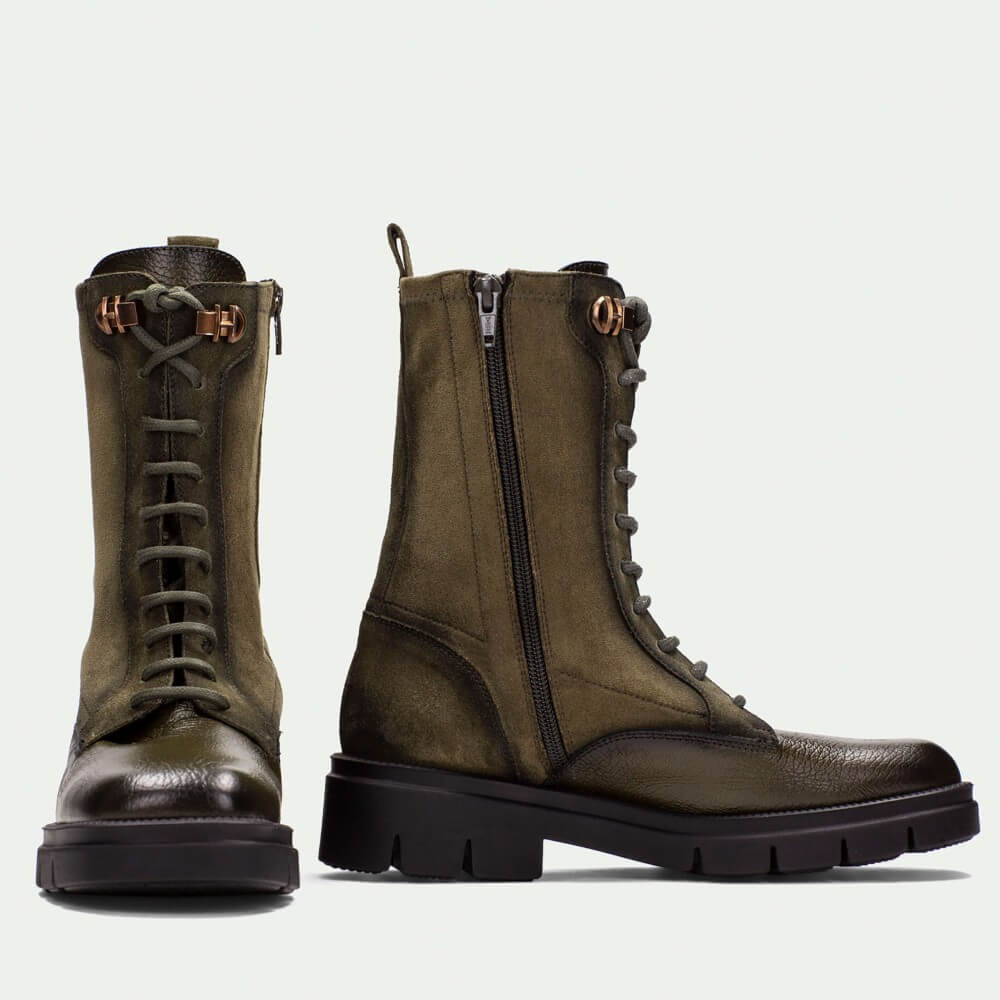 Hispanitas Hamburg HI254234 Lace-up Leather Boot Army Green