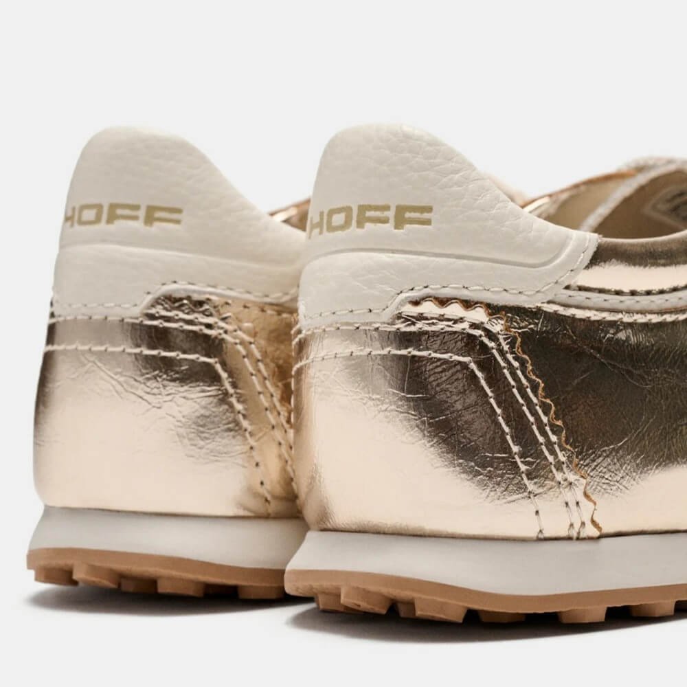 Hoff Bridge Gold Leather Trainers