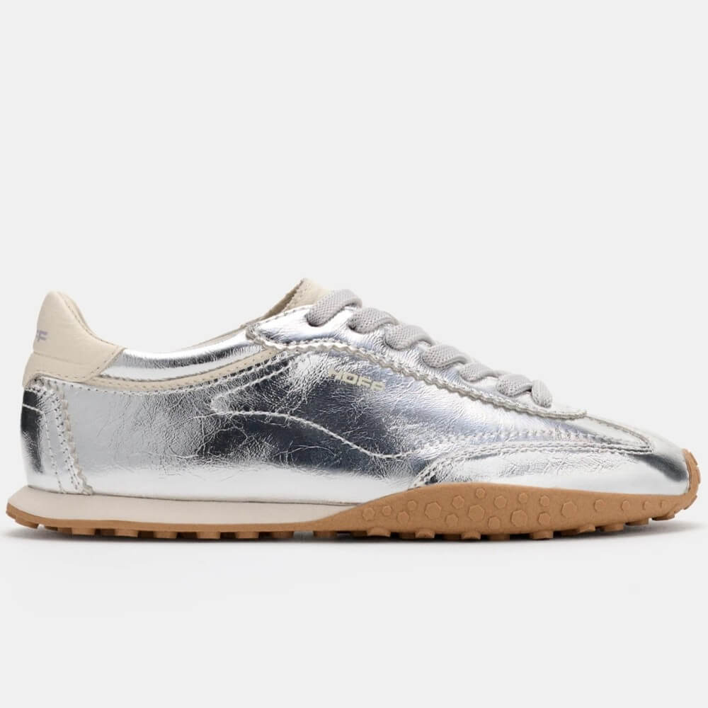 Hoff Bridge Silver Leather Trainers