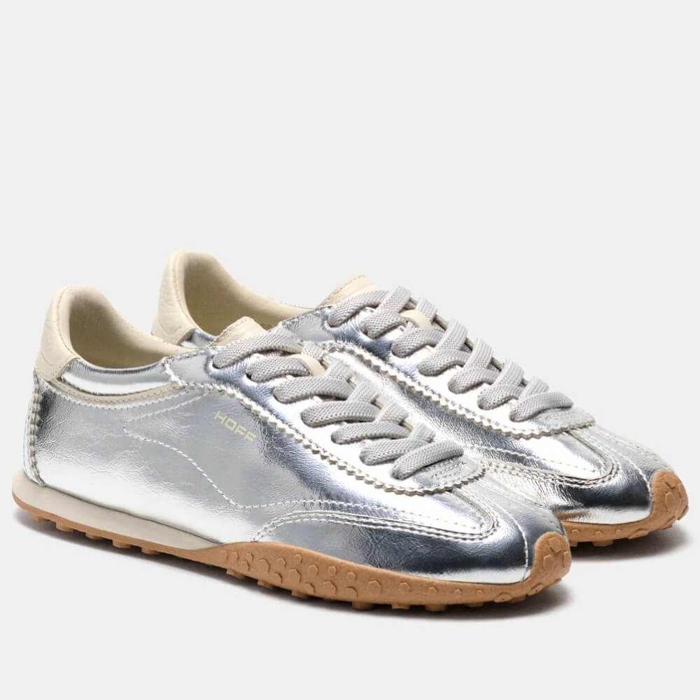 Hoff Bridge Silver Leather Trainers
