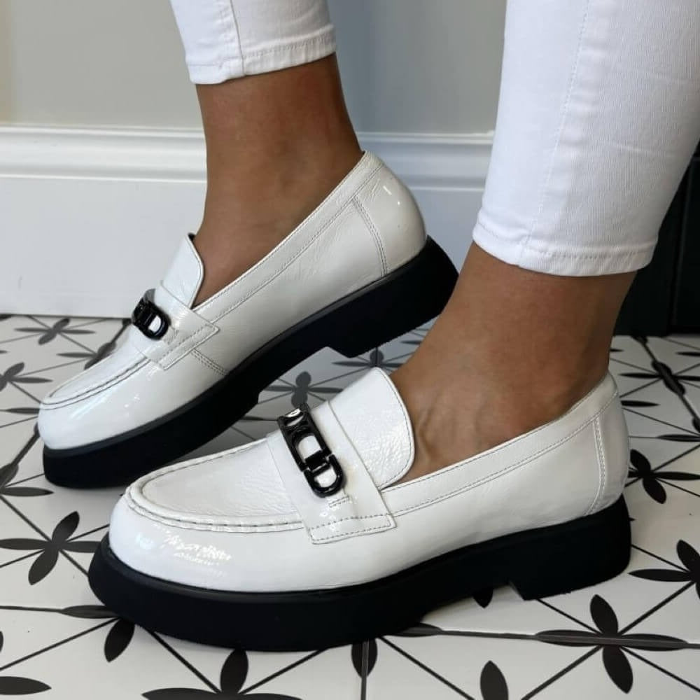 Hogl 10 1635 Cecil Loafer-WHITE