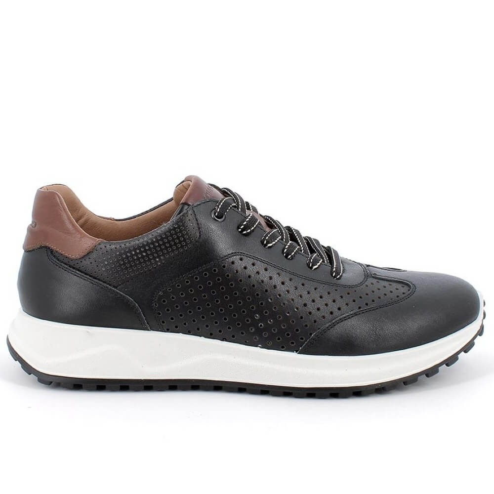 Igi & Co Leather Trainer 76347-BLACK