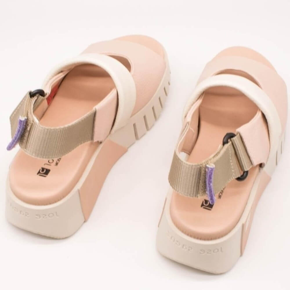 Jose Saenz Platform Sandal 4206-BG-ROSE