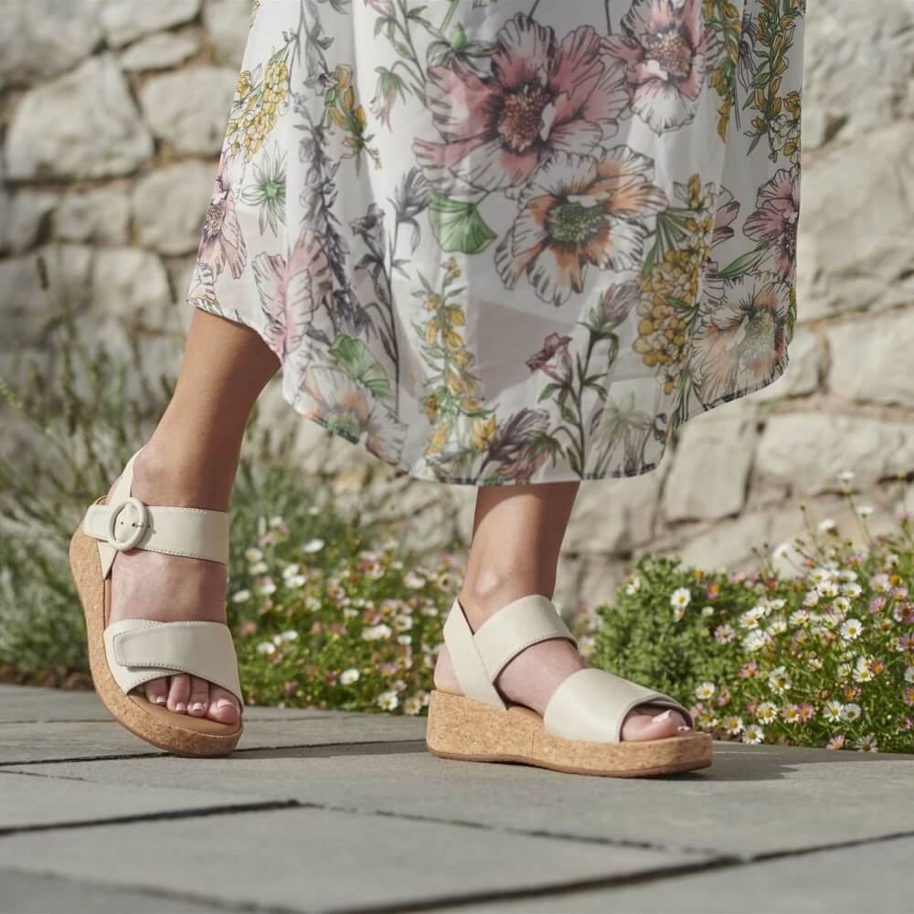 Josef Seibel EVITA 05 Cream Leather Sandal